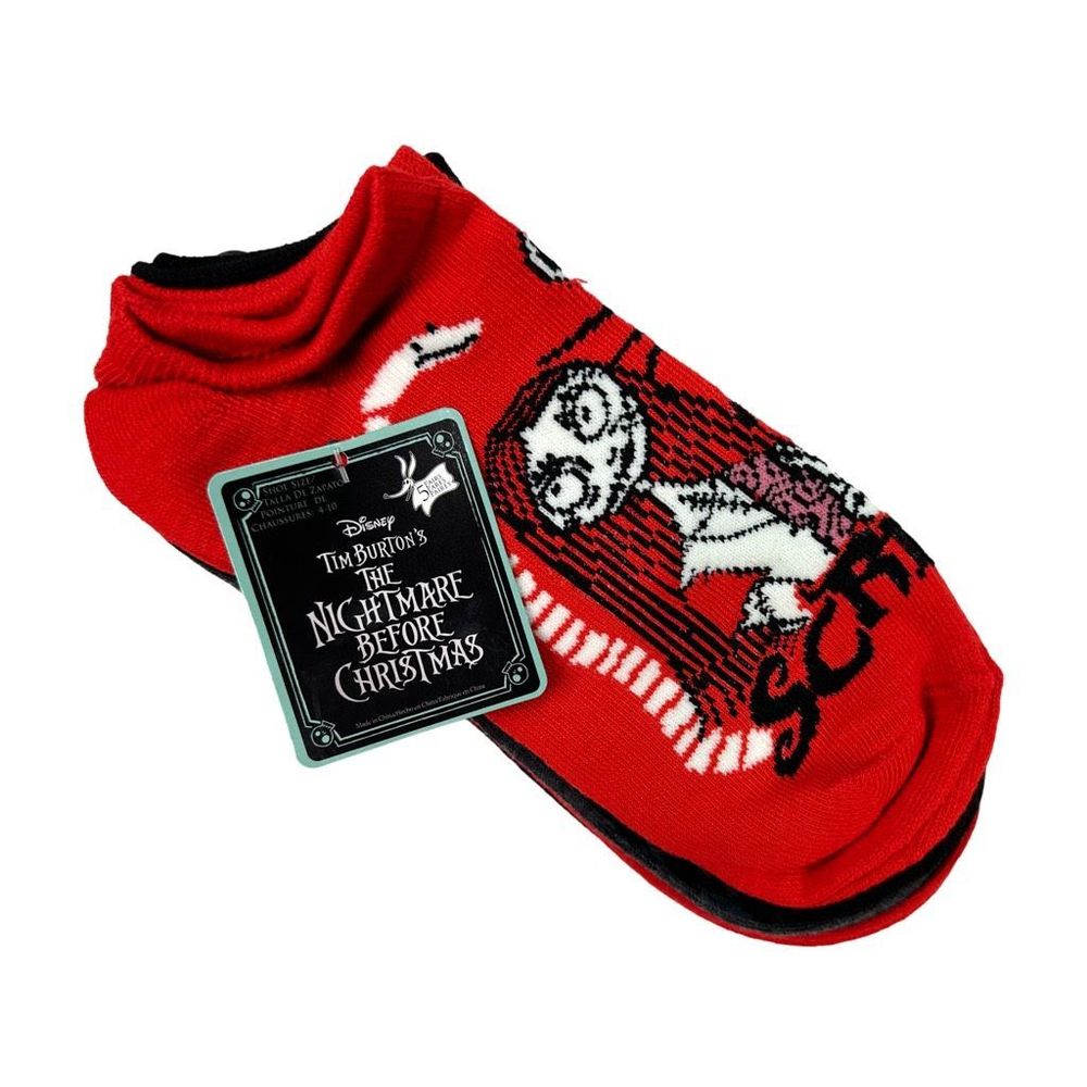 Disney Tim Burton’s The Nightmare Before Christmas Ankle Socks - 5 Pairs